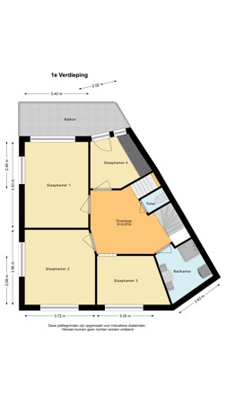 Floorplan - Van Bossestraat 27, 2613 CN Delft